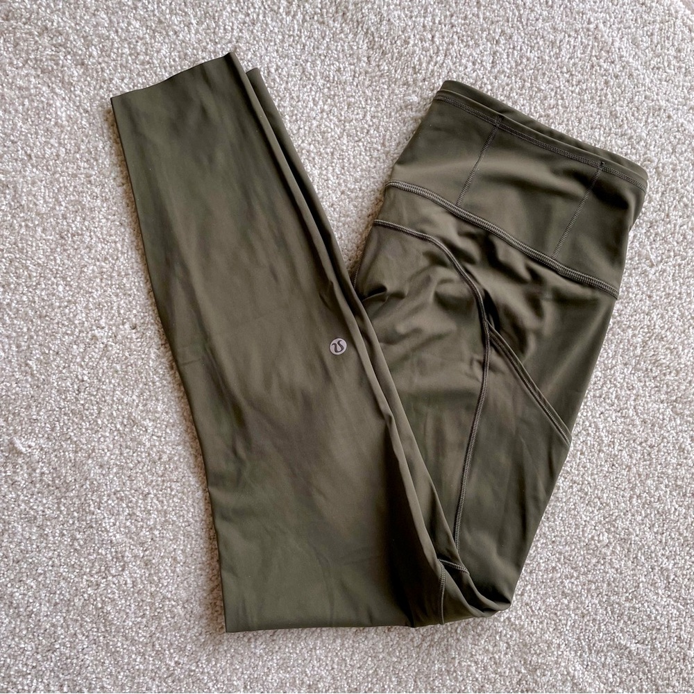 Olive Colored Lululemon Leggings